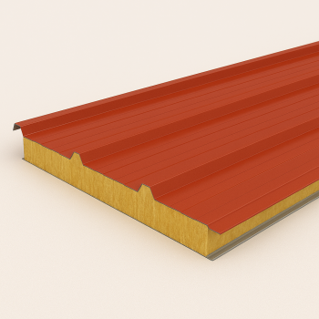 Кровельная сэндвич-панель МВ 100х1000(1000) мм графитовый серый в наличии в Твери