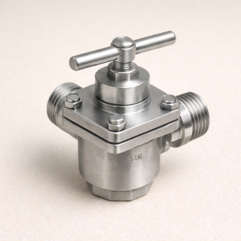 Кран пробковый 3-х ходовой ВР/ВР/ВР AISI 304 DN 1" в наличии в Твери